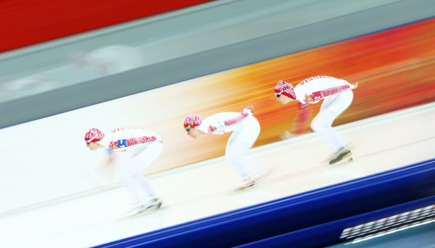 Обладатели бронзовой медали в командной гонке, Ольга Граф, Екатерина Лобышева и Юлия Скокова