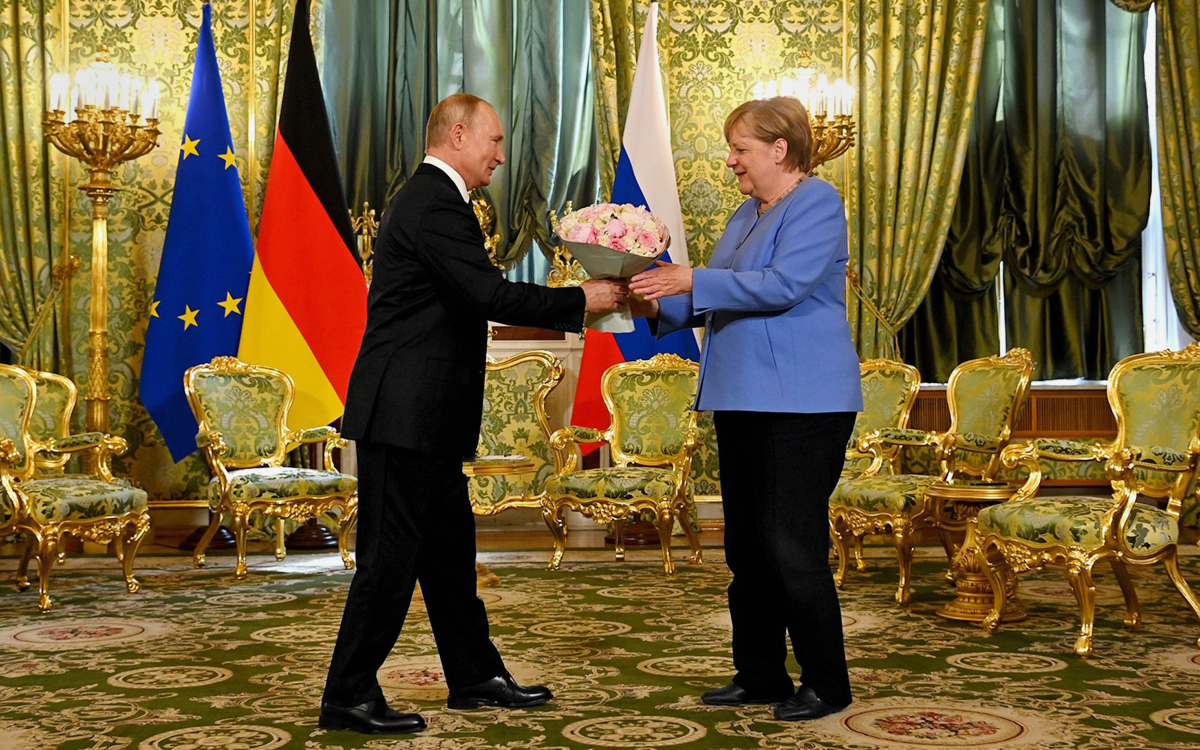 Владимир Путин и&nbsp;Ангела Меркель