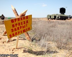 На полигоне в Астраханской области подорвались снаряды установки "Град"
