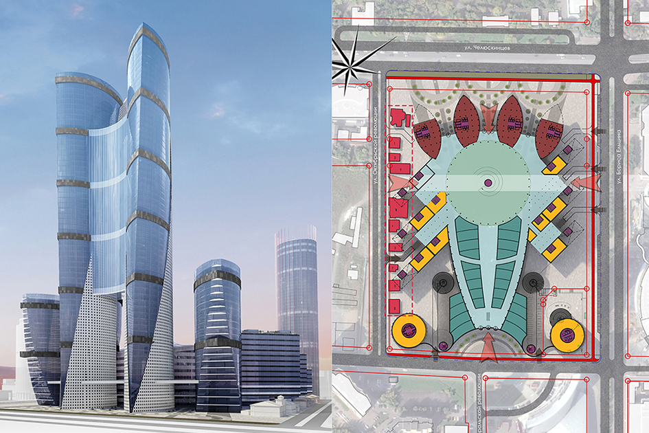 Сиамские близнецы

Два самых высоких небоскреба соединили по&nbsp;центру, из-за&nbsp;чего башни стали напоминать сросшихся грудью сиамских близнецов
