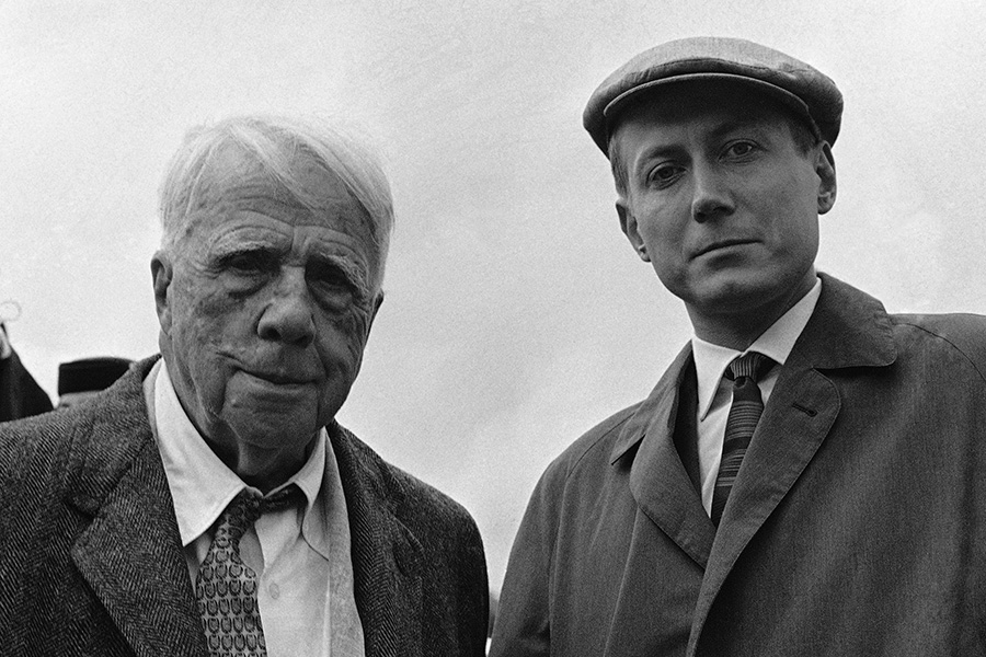 Евгений Евтушенко с американским поэтом Робертом Фростом. 29 августа 1962 года


