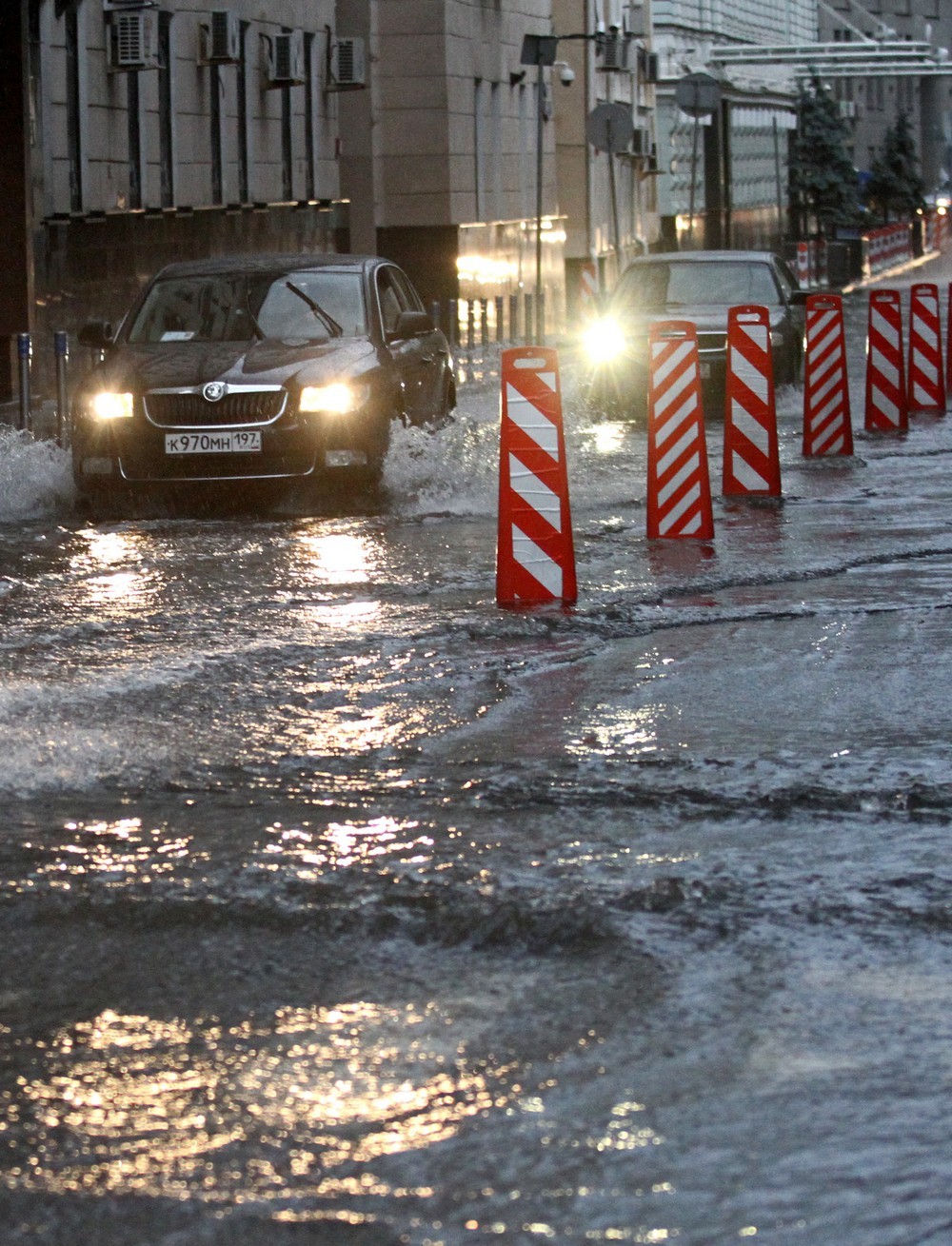 Последствия сильных дождей в Москве