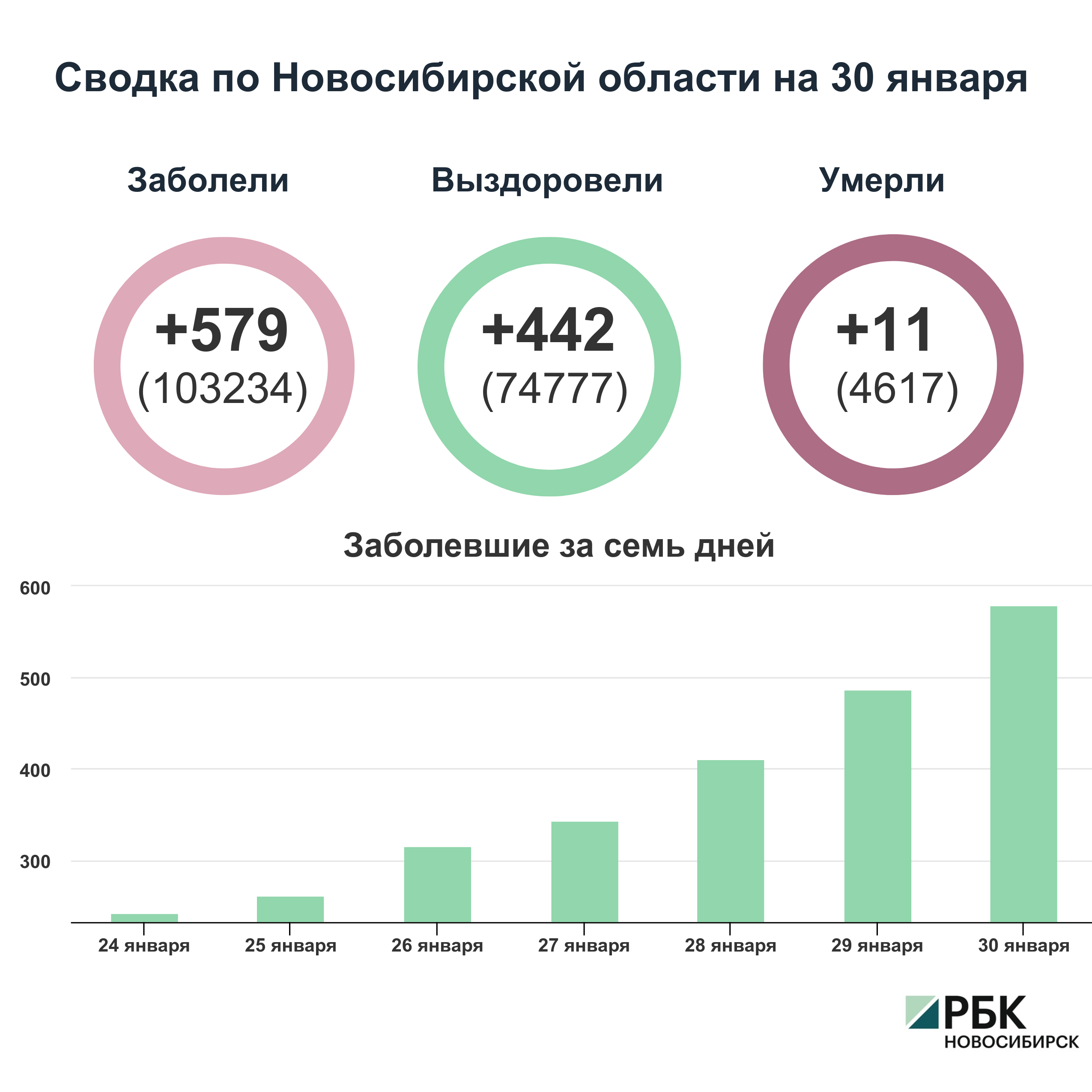 Коронавирус в Новосибирске: сводка на 30 января