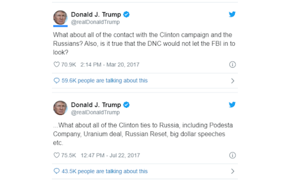 Скриншоты постов Дональда Трампа в соцсети X (бывший Twitter)