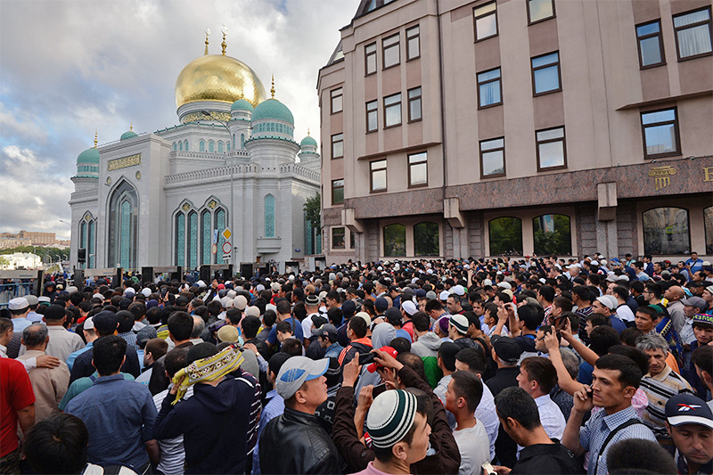 Мусульманский праздник в москве фото