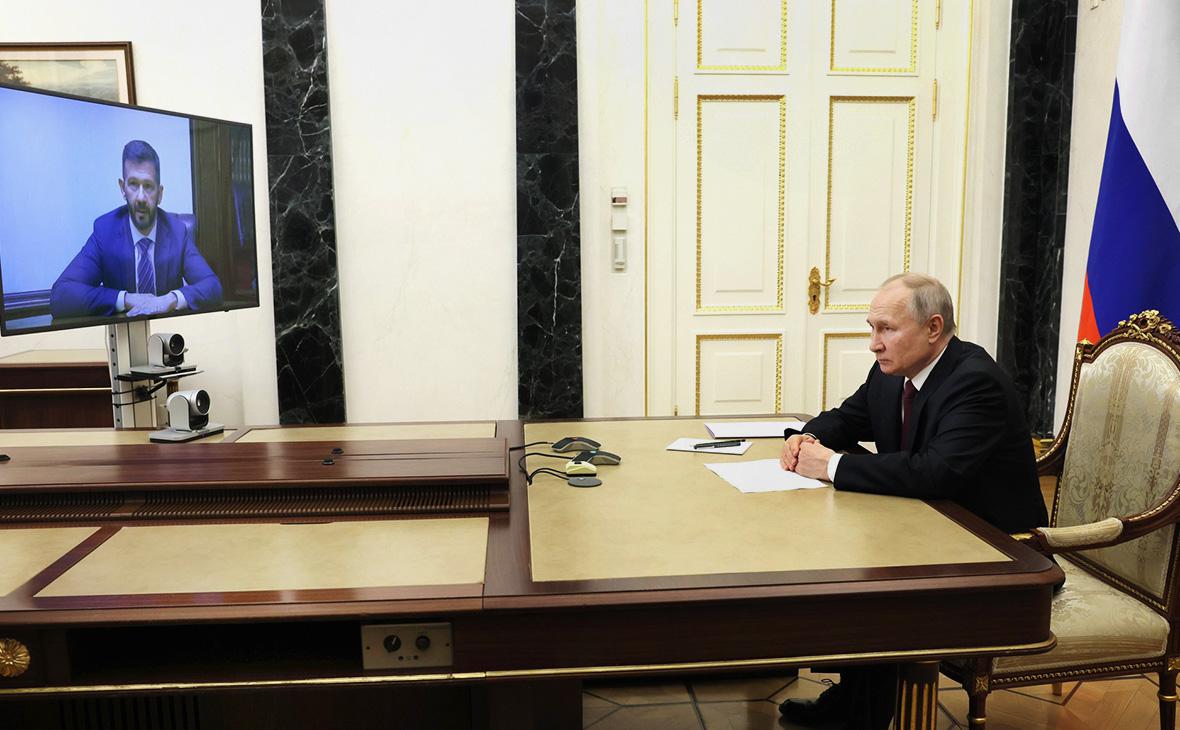 Встреча&nbsp;Владислава Кузнецова и Владимира Путина&nbsp;в режиме видеоконференции