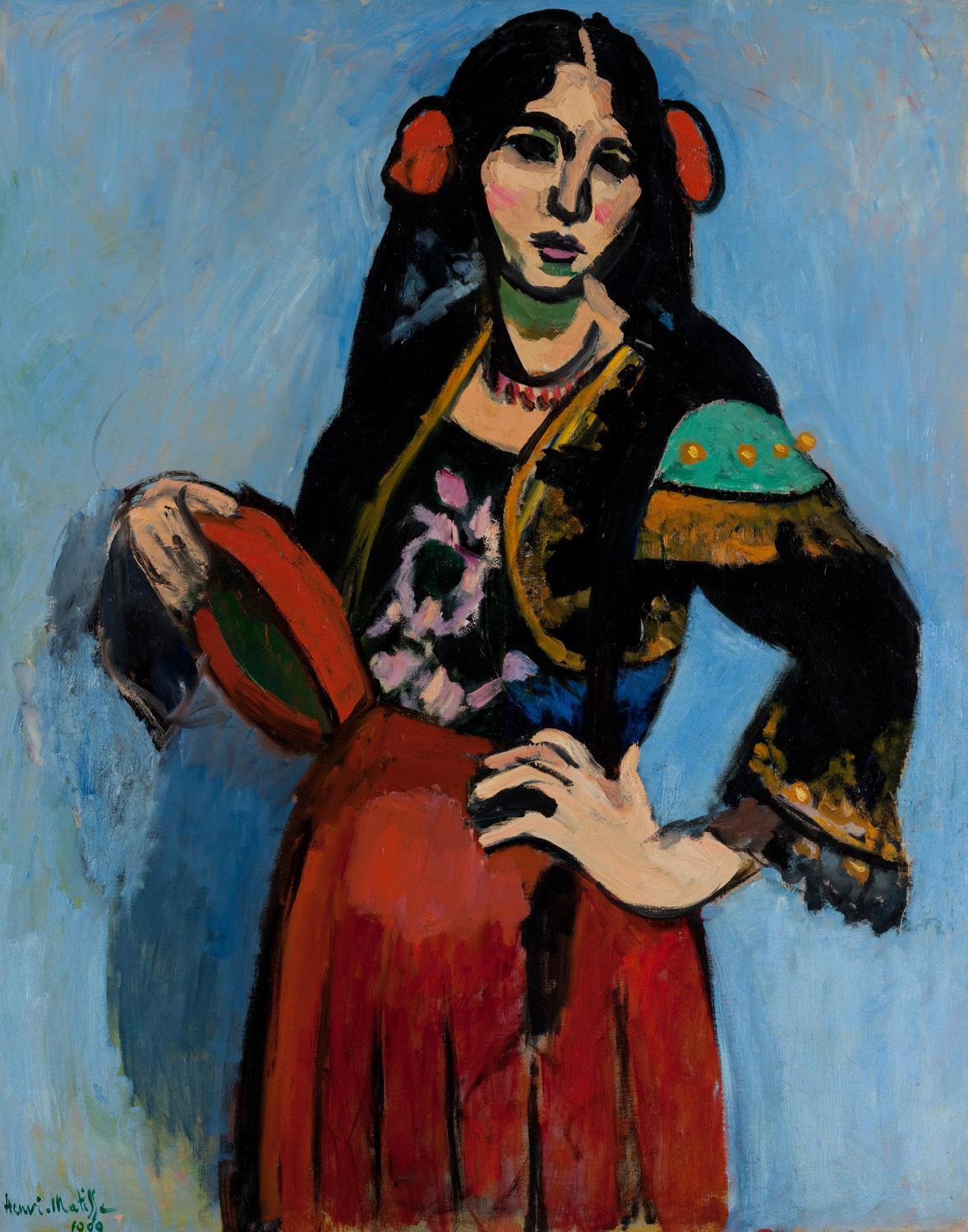Анри Матисс. «Испанка с бубном», 1909. Государственный музей изобразительных искусств имени А. С. Пушкина