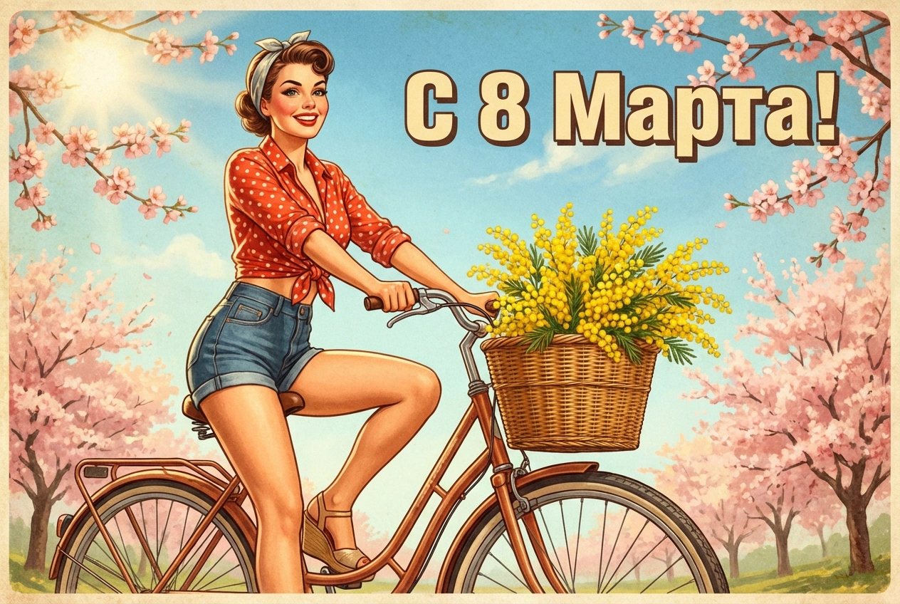 Открытки на 8 Марта: 20 вариантов для поздравления близких и знакомых