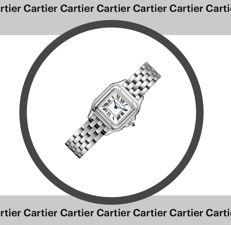 Panth&egrave;re de Cartier (малая модель), Cartier, сталь &mdash; &euro; 3200 (208 тыс. руб.)