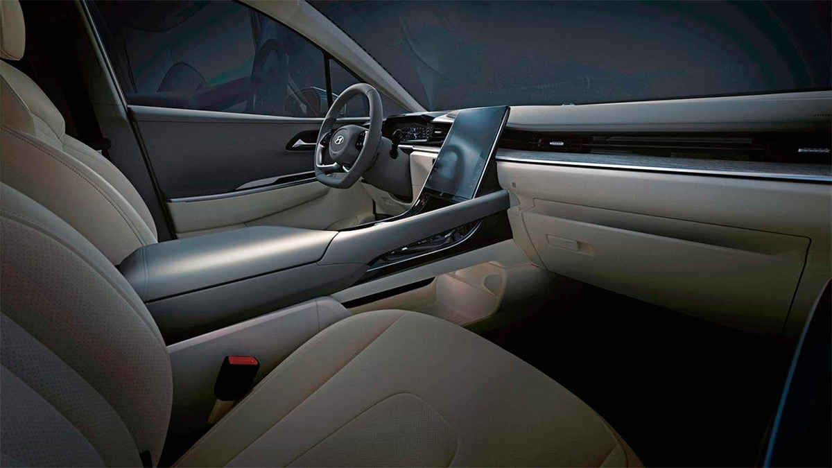 Hyundai показал интерьер нового минивэна в стиле кроссовера Tucson