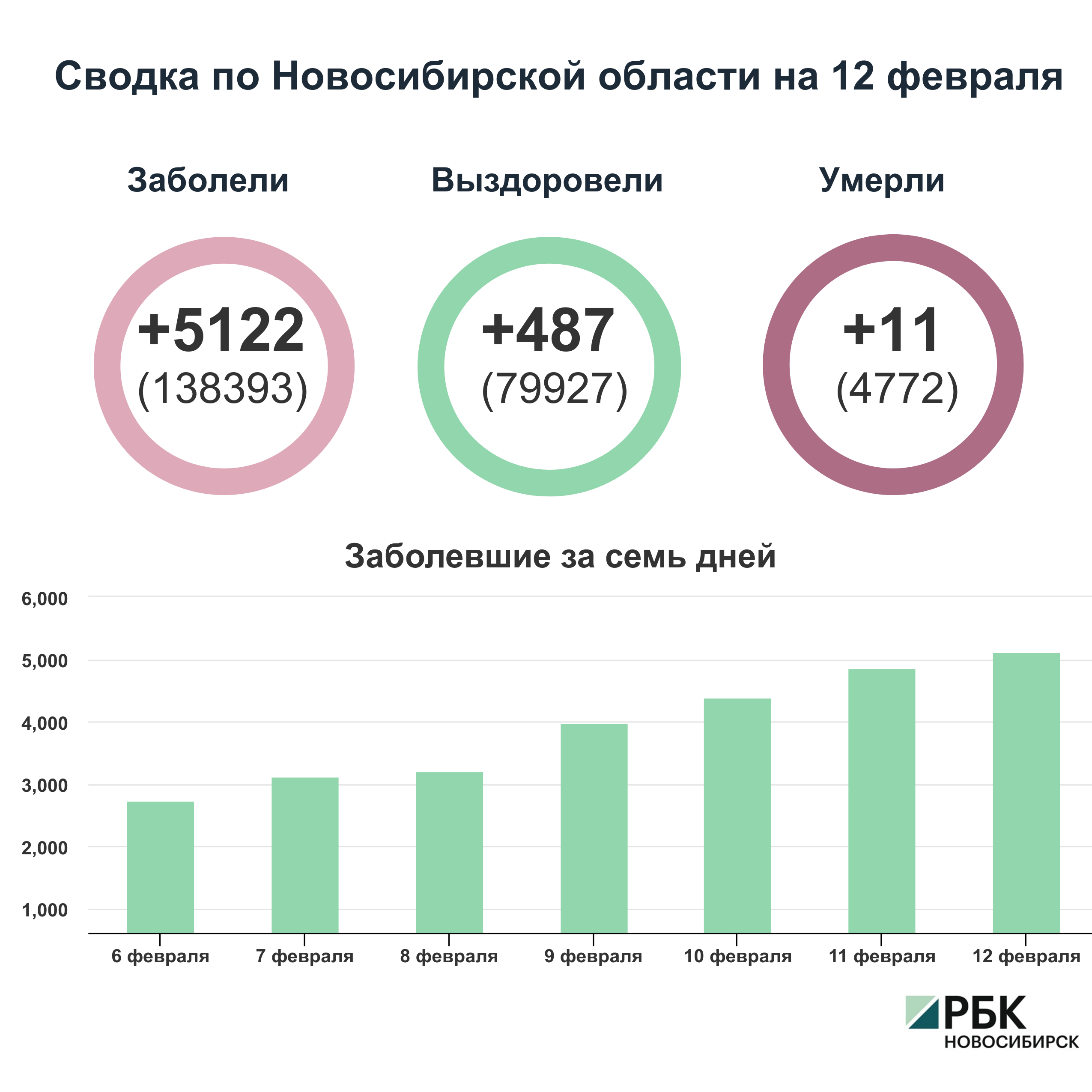 Коронавирус в Новосибирске: сводка на 12 февраля