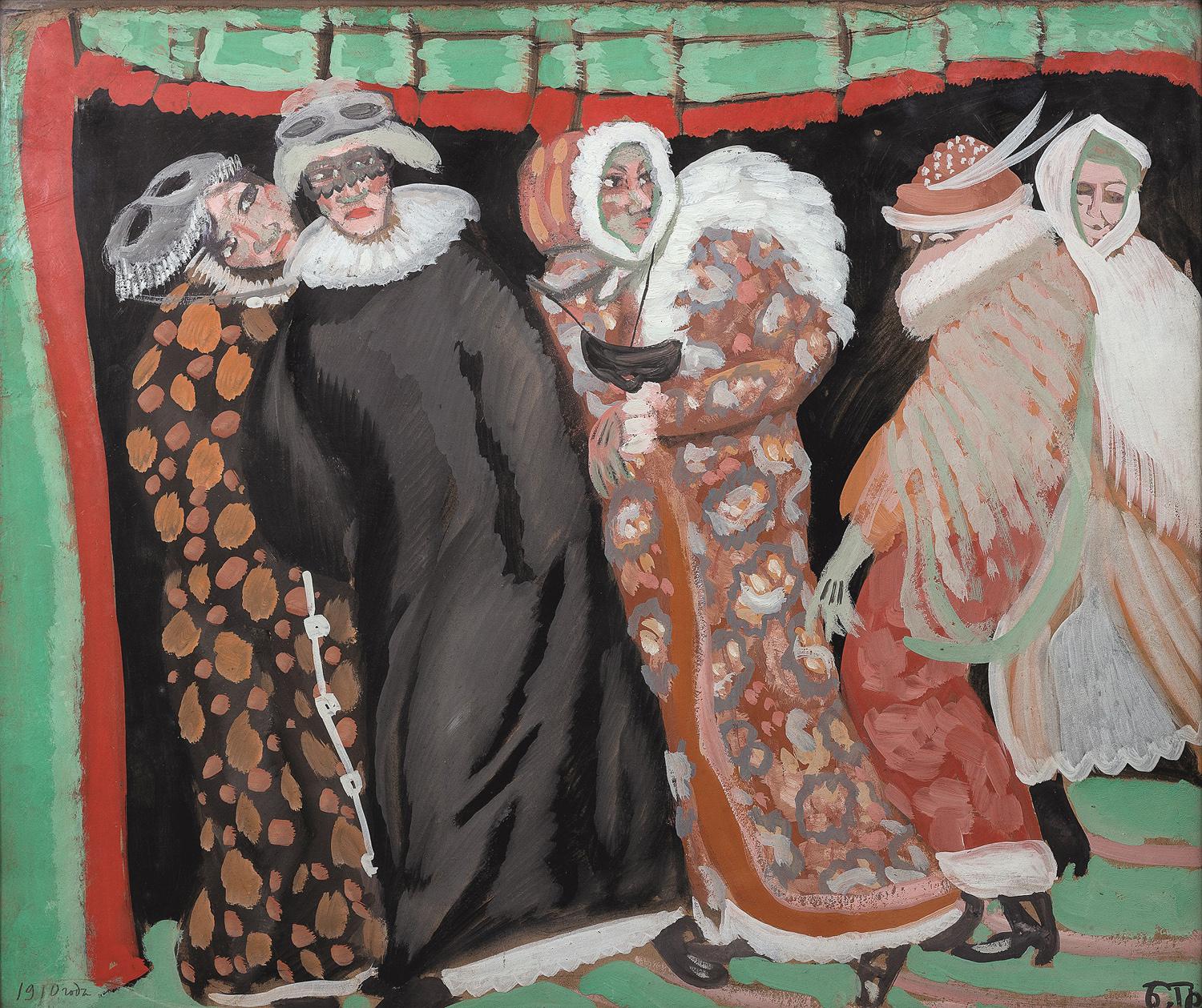 Борис Григорьев, &laquo;Мертвый сезон&raquo; (эскиз занавеса),&nbsp;1913. Частное собрание, Санкт-Петербург