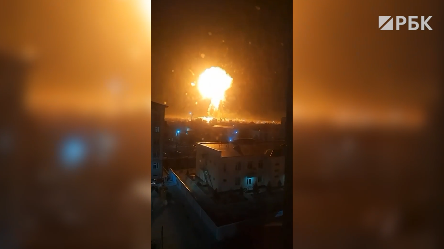 Взрыв на станции сжиженного газа в Узбекистане. Видео