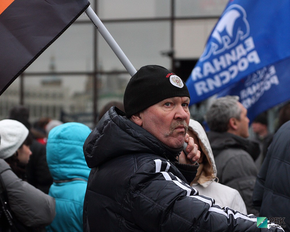 Митинг в поддержку присоединения Крыма.