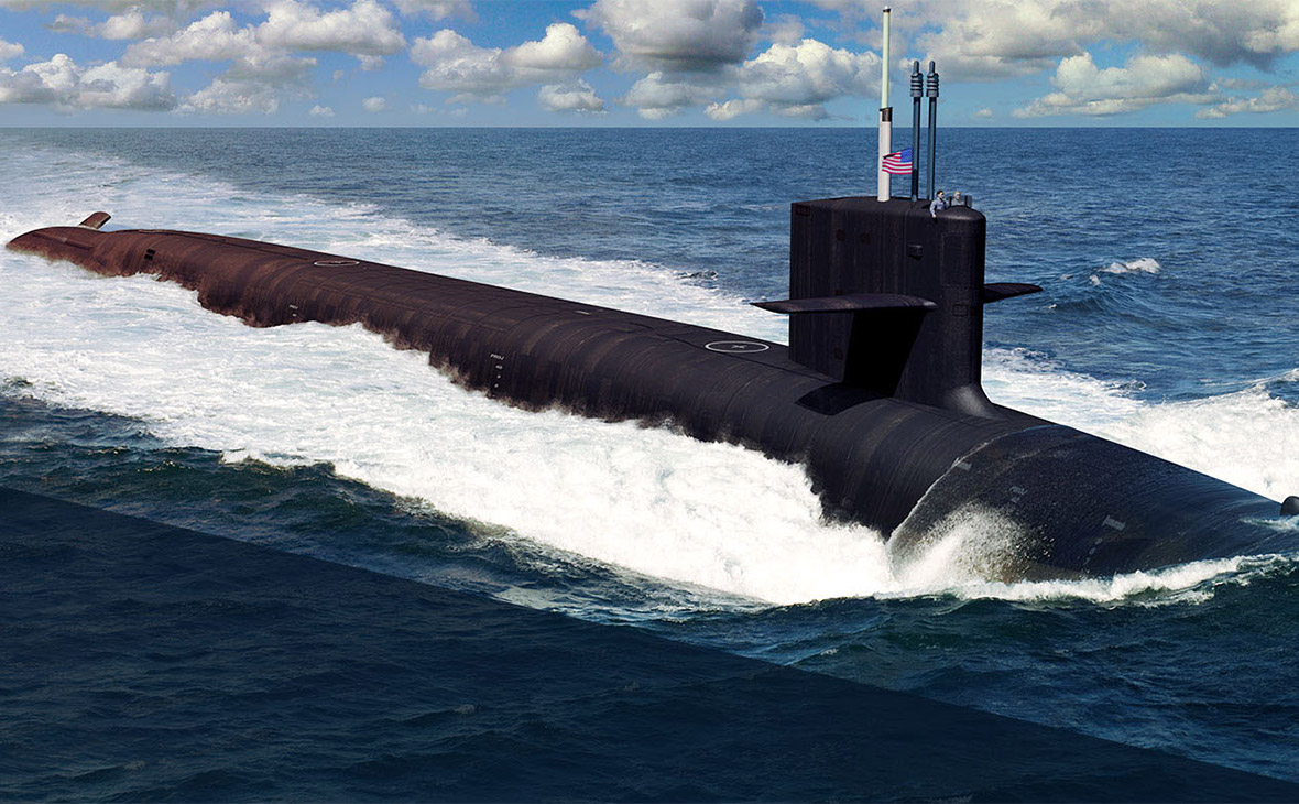 Иллюстрация подводной лодки США класса &laquo;Колумбия&raquo;


