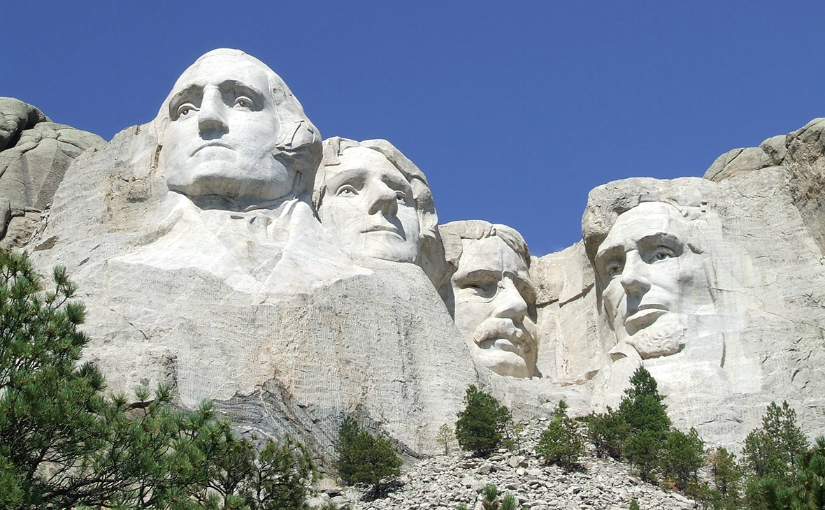 Скала президентов США гора Рашмор