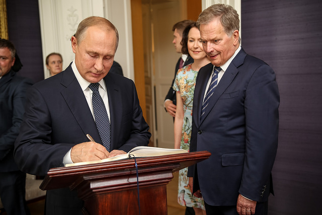 Президент РФ Владимир Путин и президент&nbsp;Финляндии Саули Ниинистё