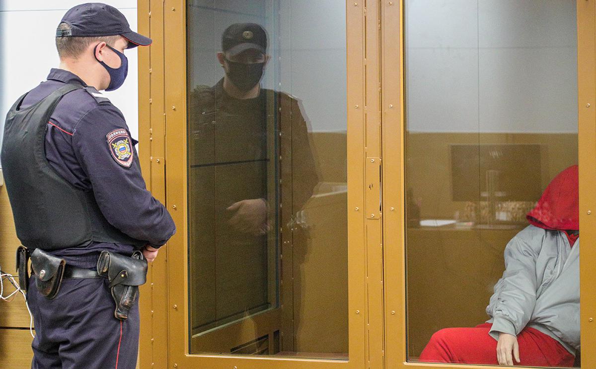  Елена Блиновская в зале суда во время избрания меры пресечения, 28 апреля 2023 г.