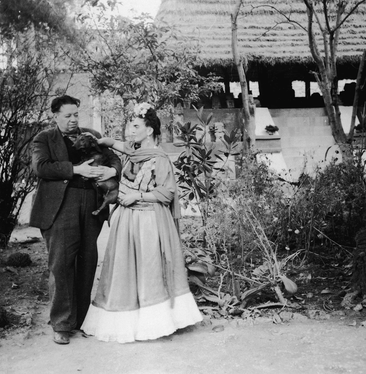 <p>Диего Ривера и Фрида Кало, 1940-е годы</p>