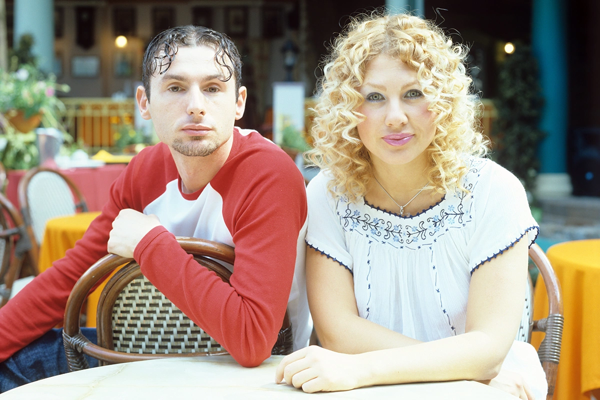 Юрий Усачев и Ева Польна, 1997 год