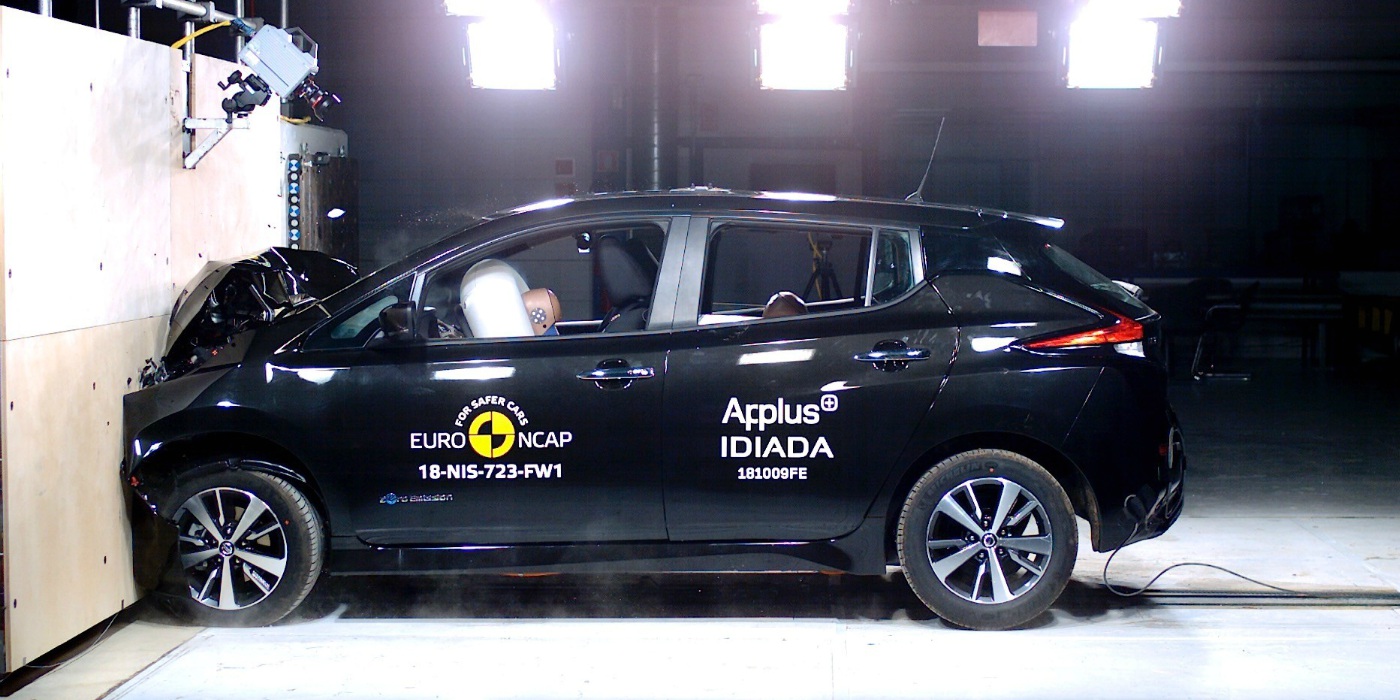 Новый Nissan Leaf получил высшую оценку за краш-тест от Euro NCAP