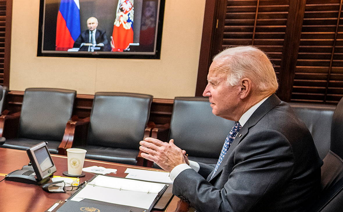 Онлайн встреча&nbsp;Владимира Путина и Джо Байдена
