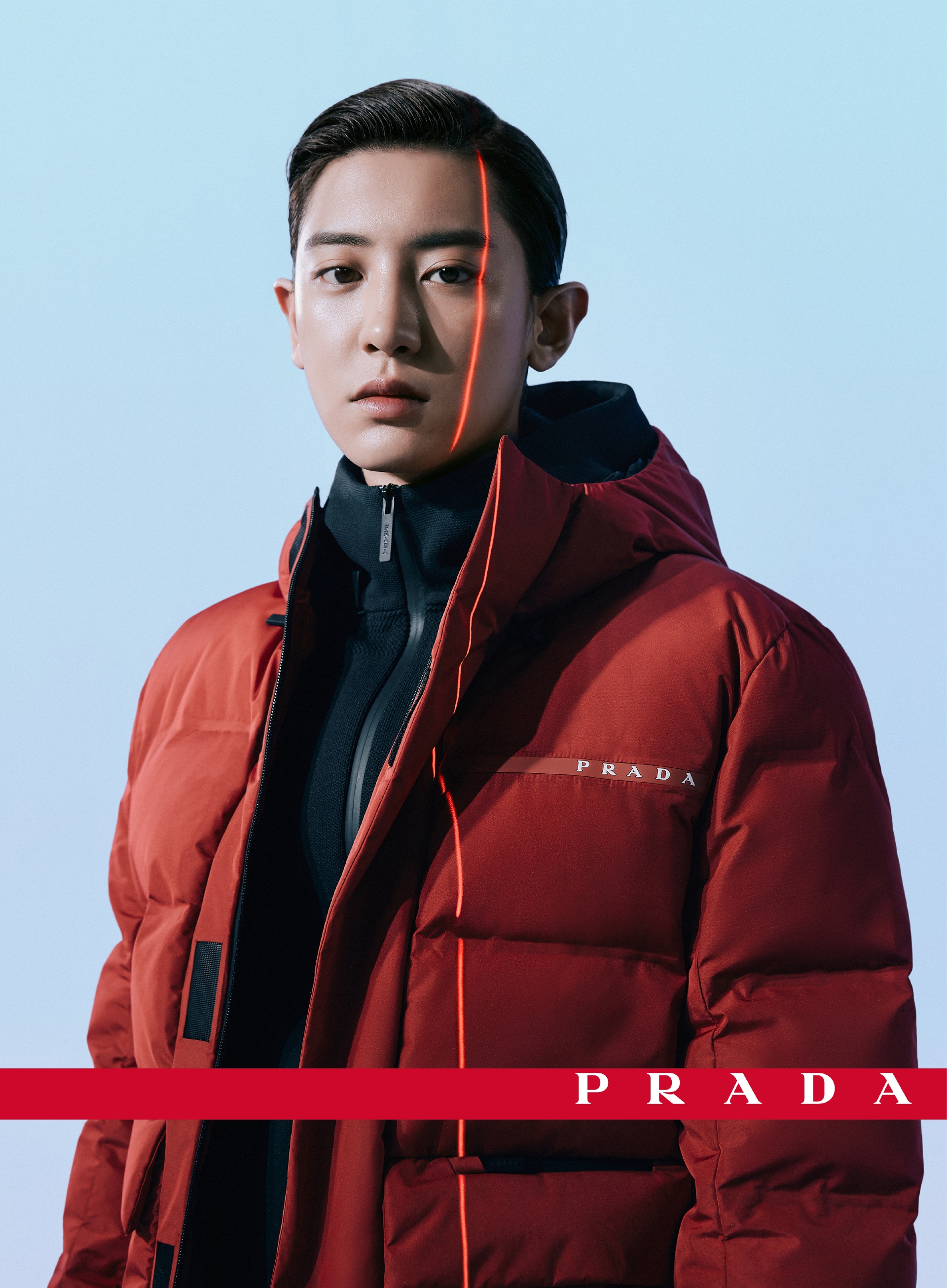 Участник EXO Пак Чанель в рекламной кампании коллекции Prada Linea Rossa сезона осень-зима 2020/21