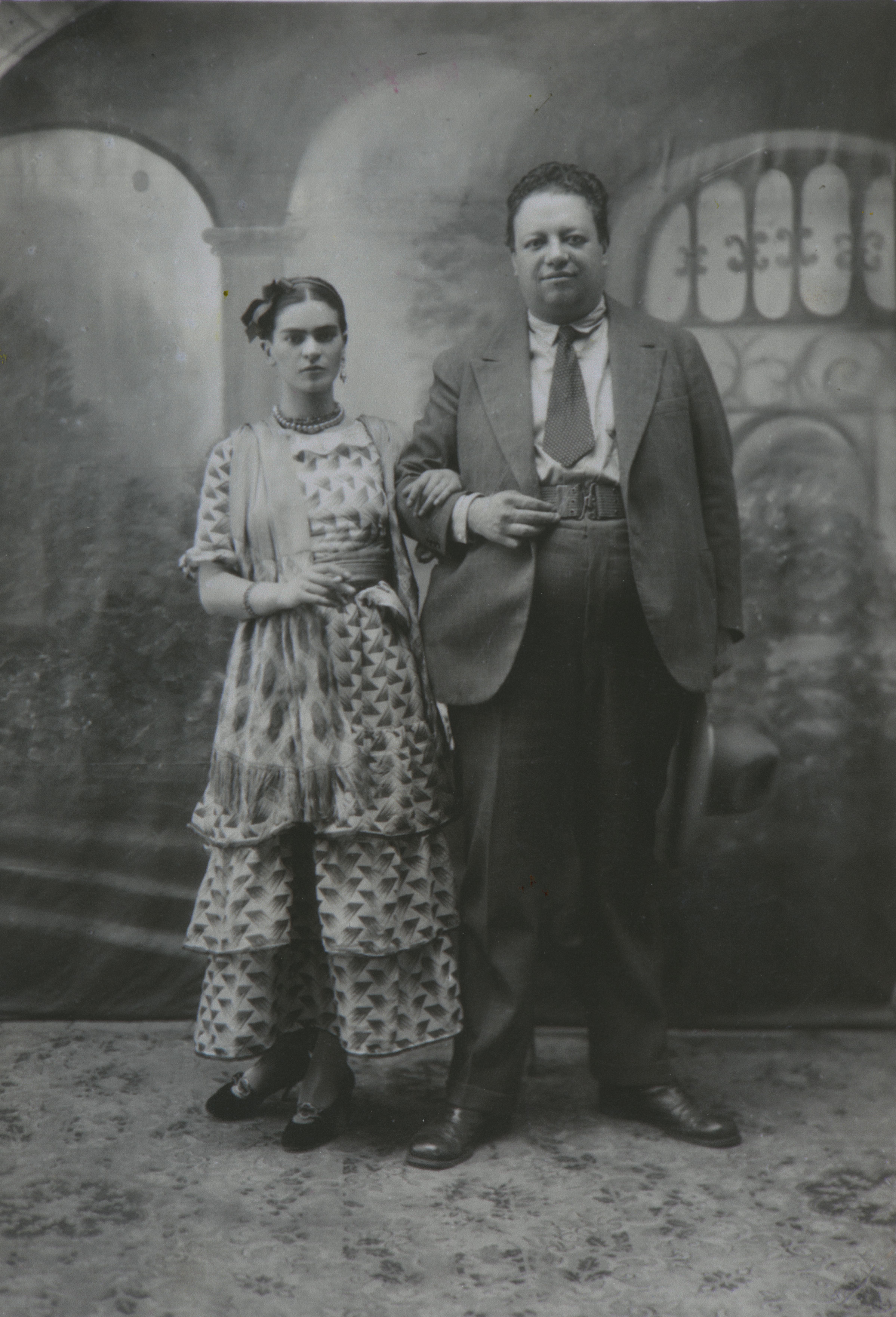 Фрида Кало и Диего Ривера в день своей&nbsp;свадьбы 21 августа 1929 года
