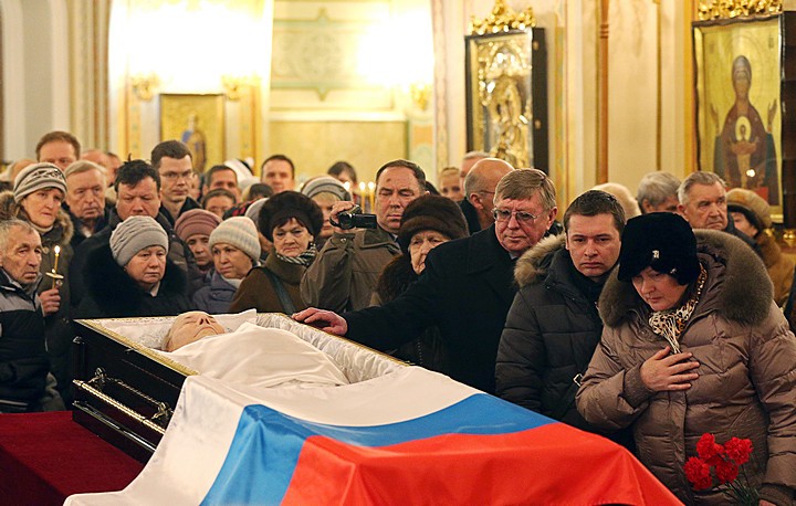 Церемония прощания с М.Калашниковым