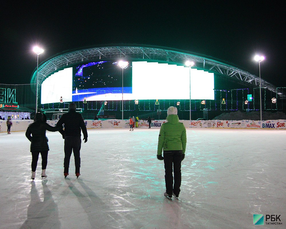 В Казани зимой будут работать более сотни мест для катания на коньках