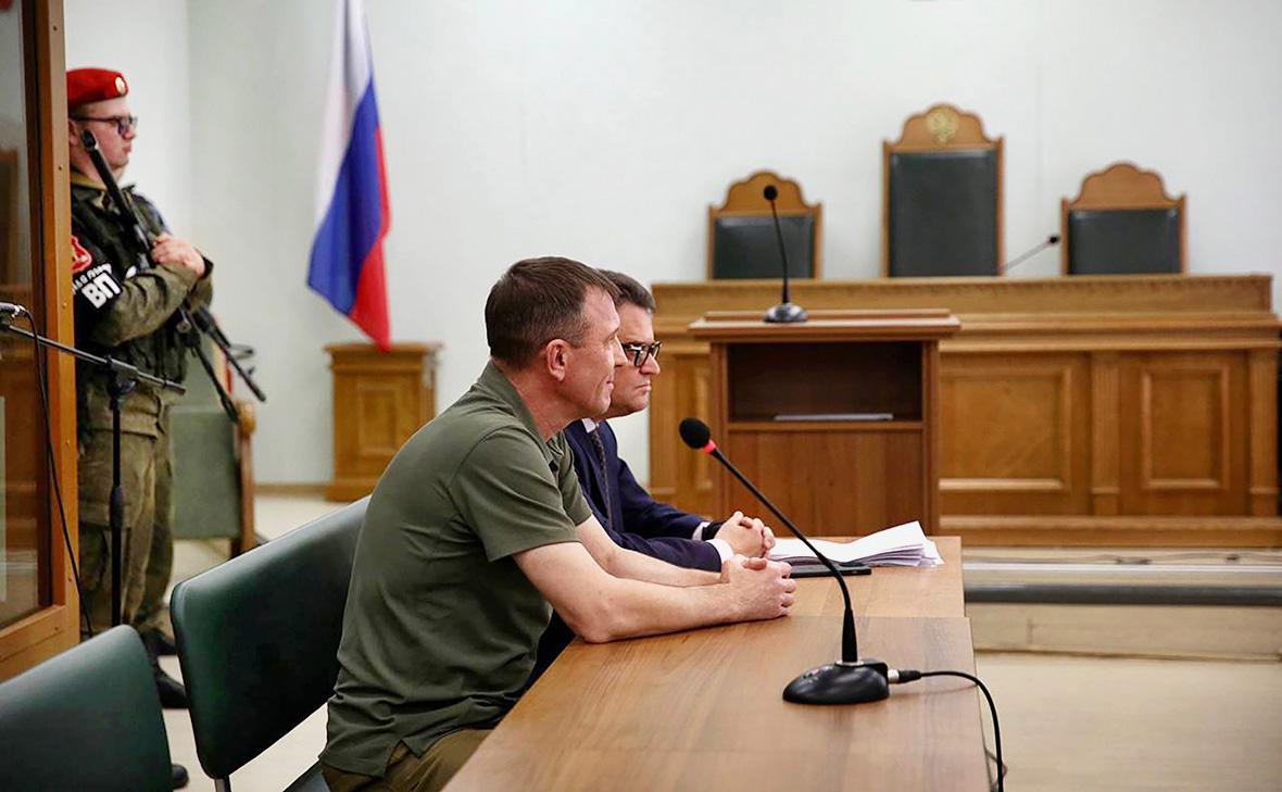 Рассмотрение жалобы бывшего командующего 58-й армией Ивана Попова в военном суде в Москве