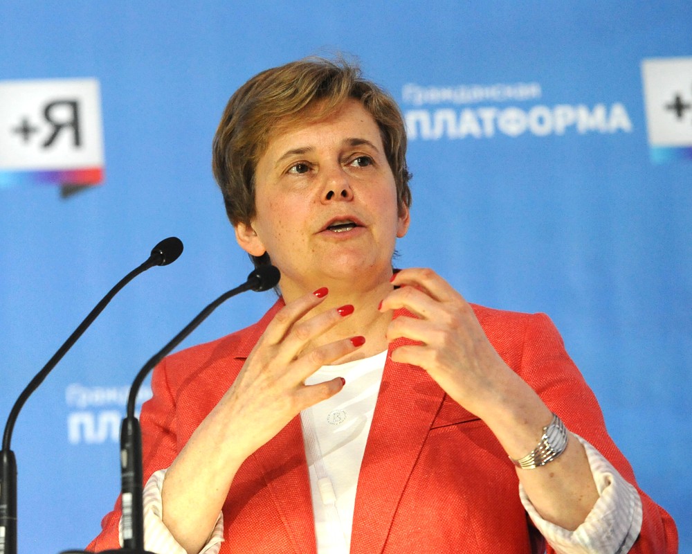 Лидер "Гражданской платформы" Ирина Прохорова