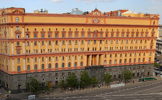 Вид на&nbsp;здание ФСБ РФ на&nbsp;Лубянской площади


