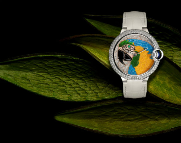 И зеленый попугай: ювелирные часы Cartier на SIHH-2014