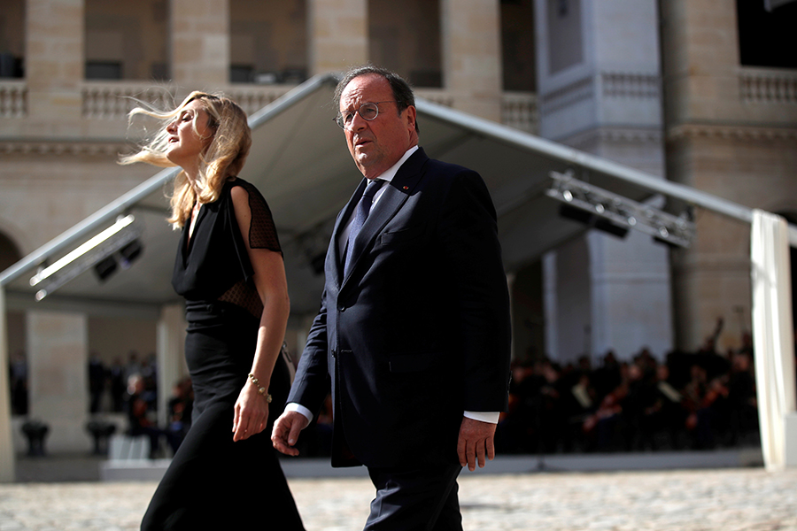 Бывший президент Франции Франсуа Олланд и актриса Жюли Гайе