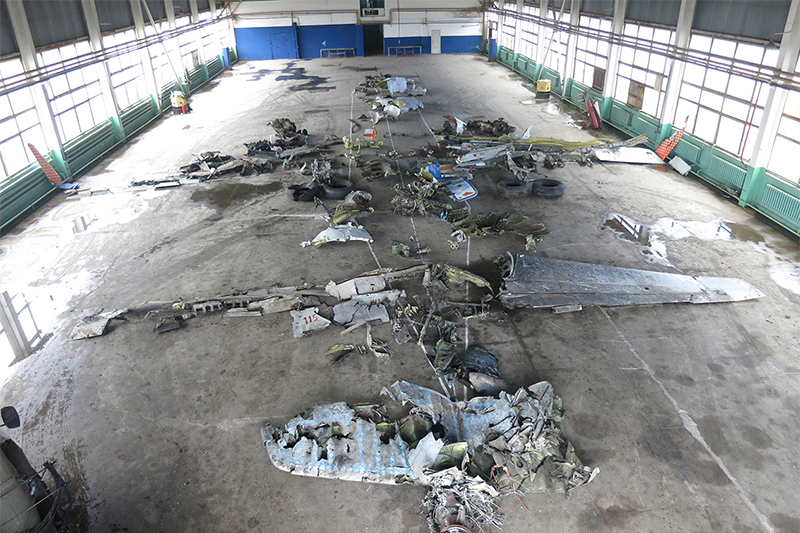 Обломки самолета Boeing 737-800 авиакомпании flydubai.&nbsp;
