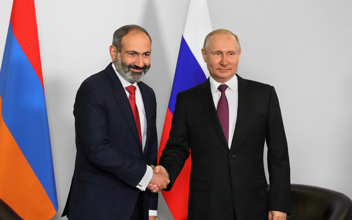 Никол Пашинян и&nbsp;Владимир Путин