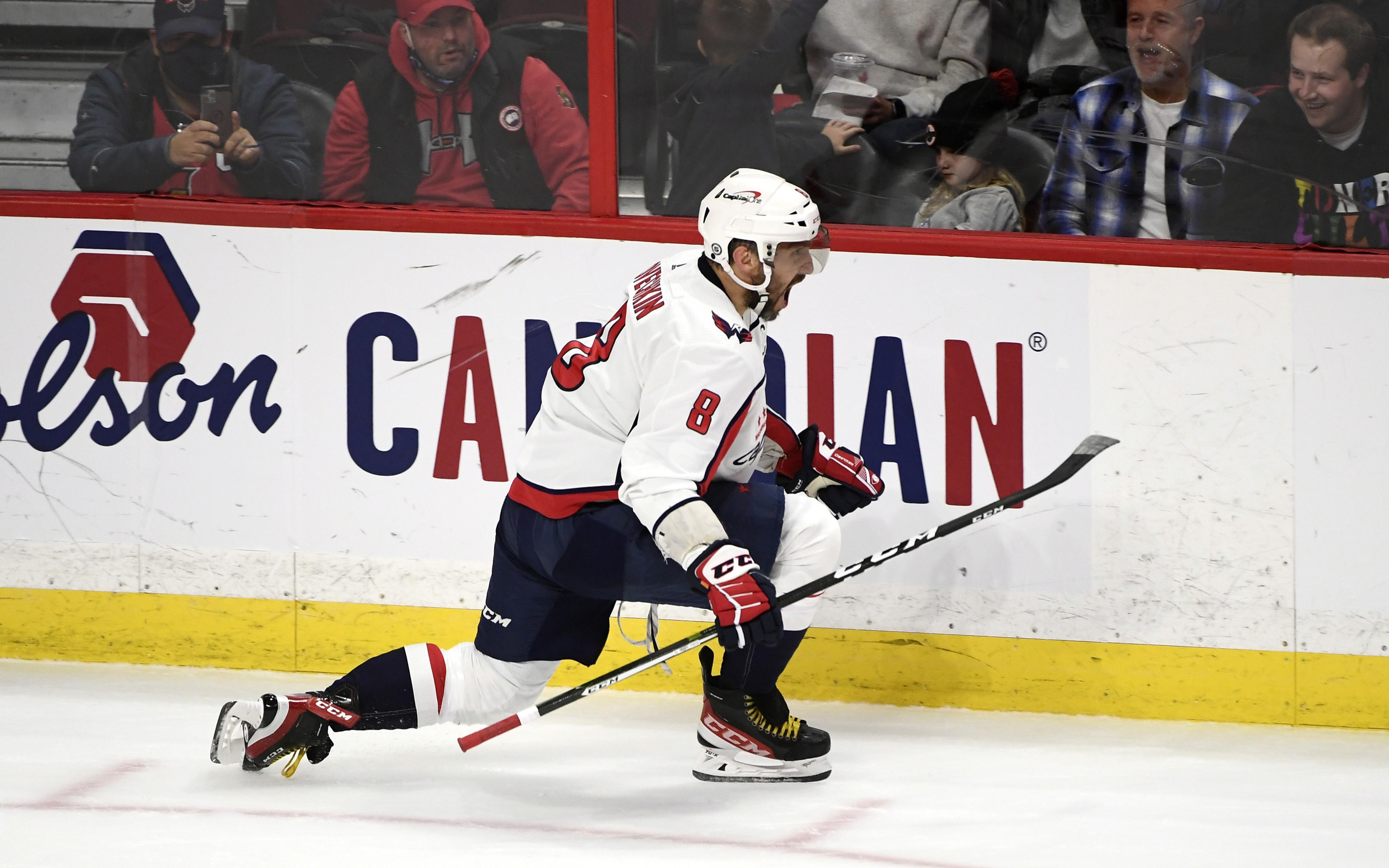 Овечкин отметился несколькими достижениями в матче НХЛ
