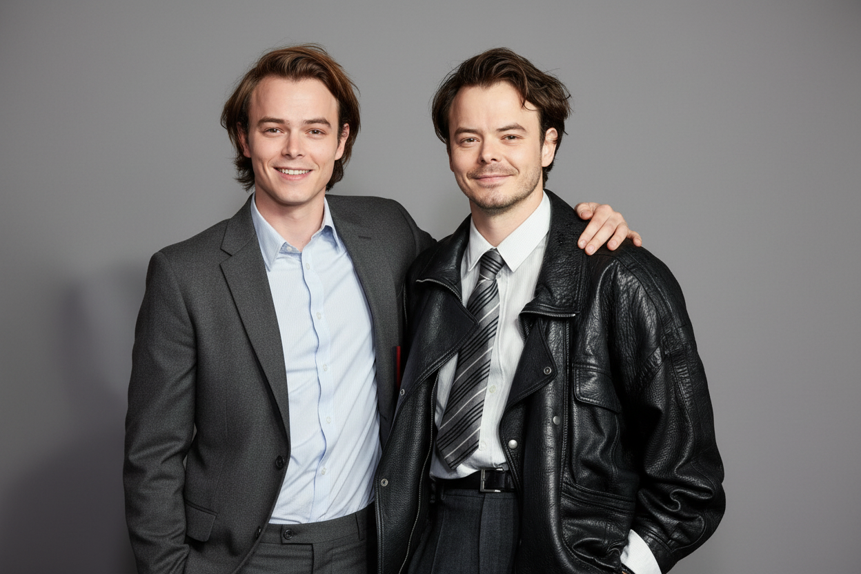 Чарли Хитону было 22 года, когда он впервые появился в роли Джонатана Байерса, а сейчас ему 31. После старта сериала он сыграл роли в фильмах «Взаперти», «Обитель теней», «Новые мутанты» и «Сувенир. Часть 2», параллельно выступая в панк-группах, впереди у него запланированы проекты для HBO и Netflix. Хитон много лет встречается с Наталией Дайер