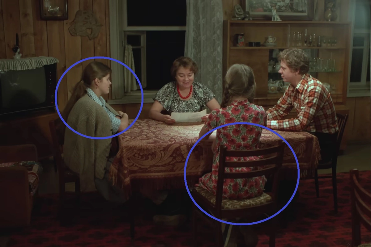 Кадр из фильма «Любовь и голуби» (1984), режиссер Владимир Меньшов