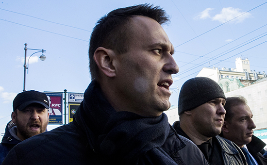 Алексей Навальный во время митинга против коррупции


