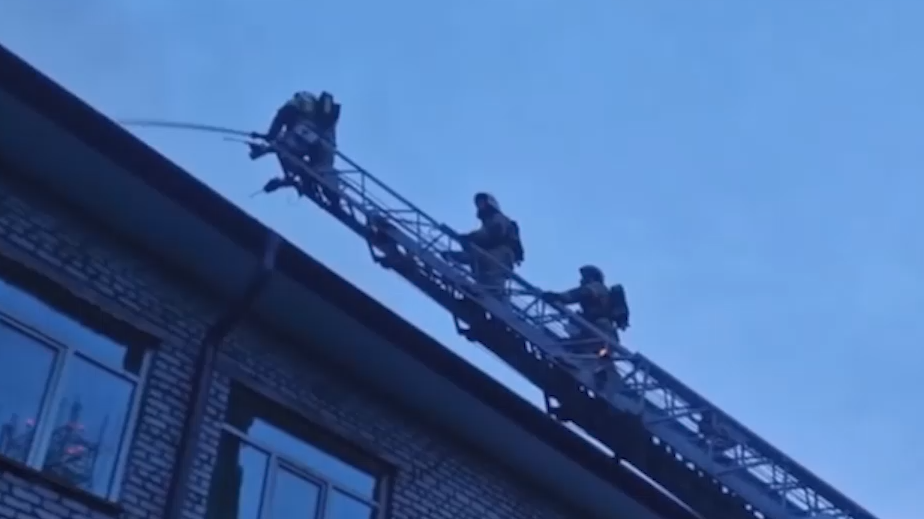 В Горно-Алтайске загорелось здание гимназии