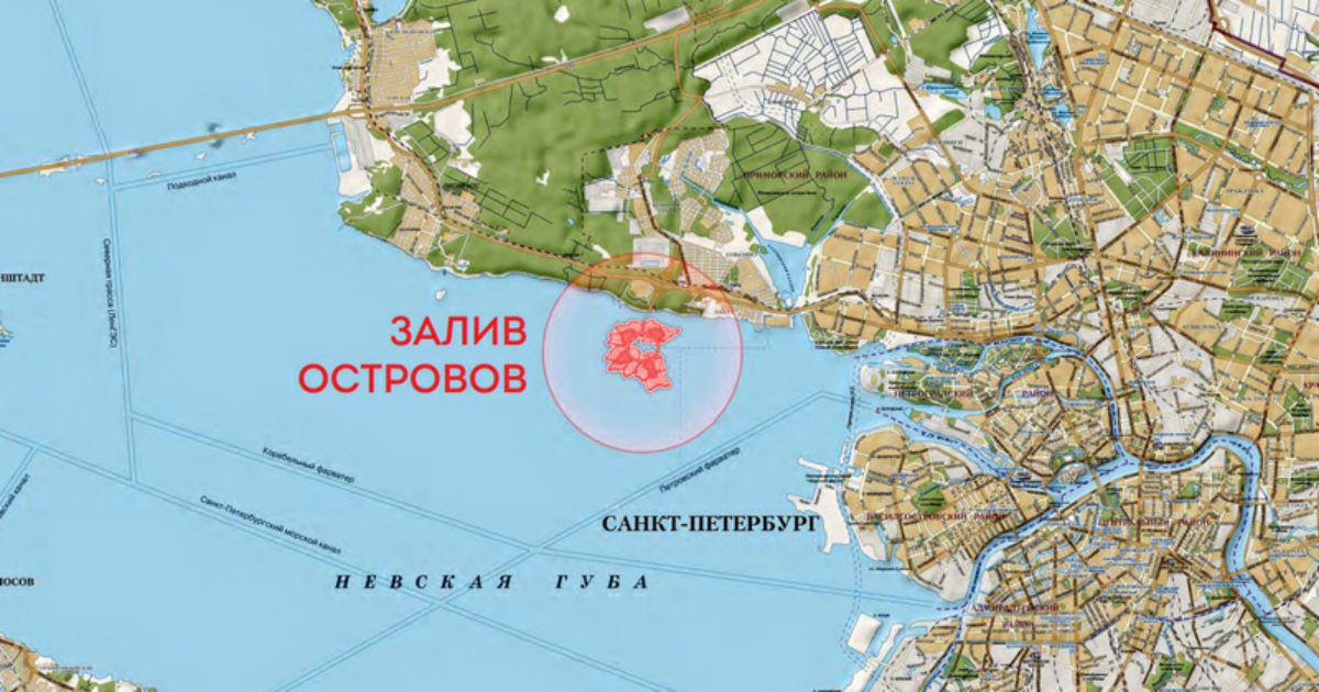 Морская набережная спб карта