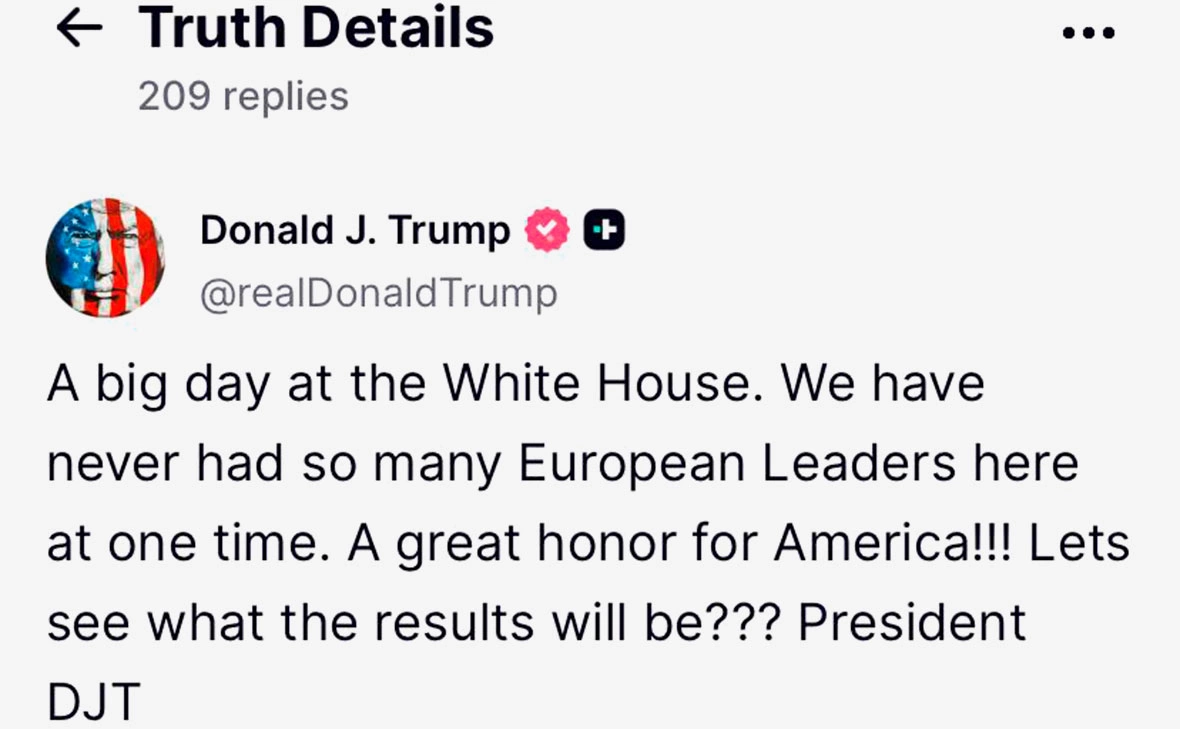 @realDonaldTrump / Truth Social