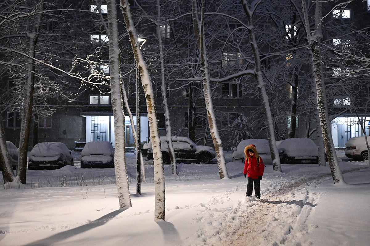 Снегопад в Москве, 25 декабря 2025 года