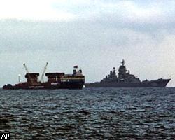 В Баренцевом море штормит, но Giant-4 остается над "Курском"