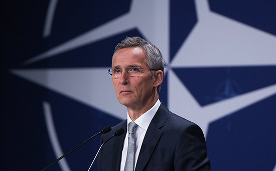 Генеральный секретарь НАТО Йенс Столтенберг на&nbsp;саммите глав государств и&nbsp;правительств стран&nbsp;&mdash;&nbsp;участников&nbsp;НАТО
