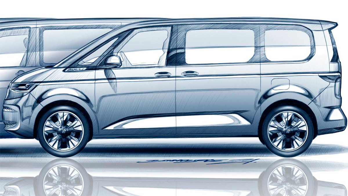 Volkswagen показал внешность нового Multivan
