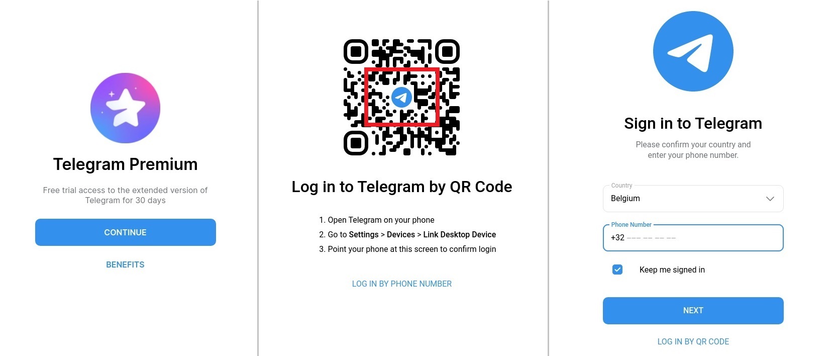 Сообщение с фейковой ссылкой на получение подписки Telegram Premium