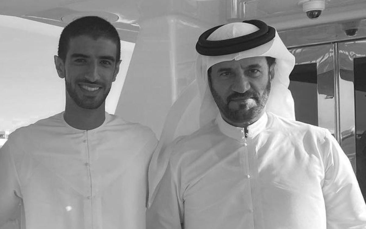 Саиф и его отец, глава FIA Мохаммед Бен Сулайем